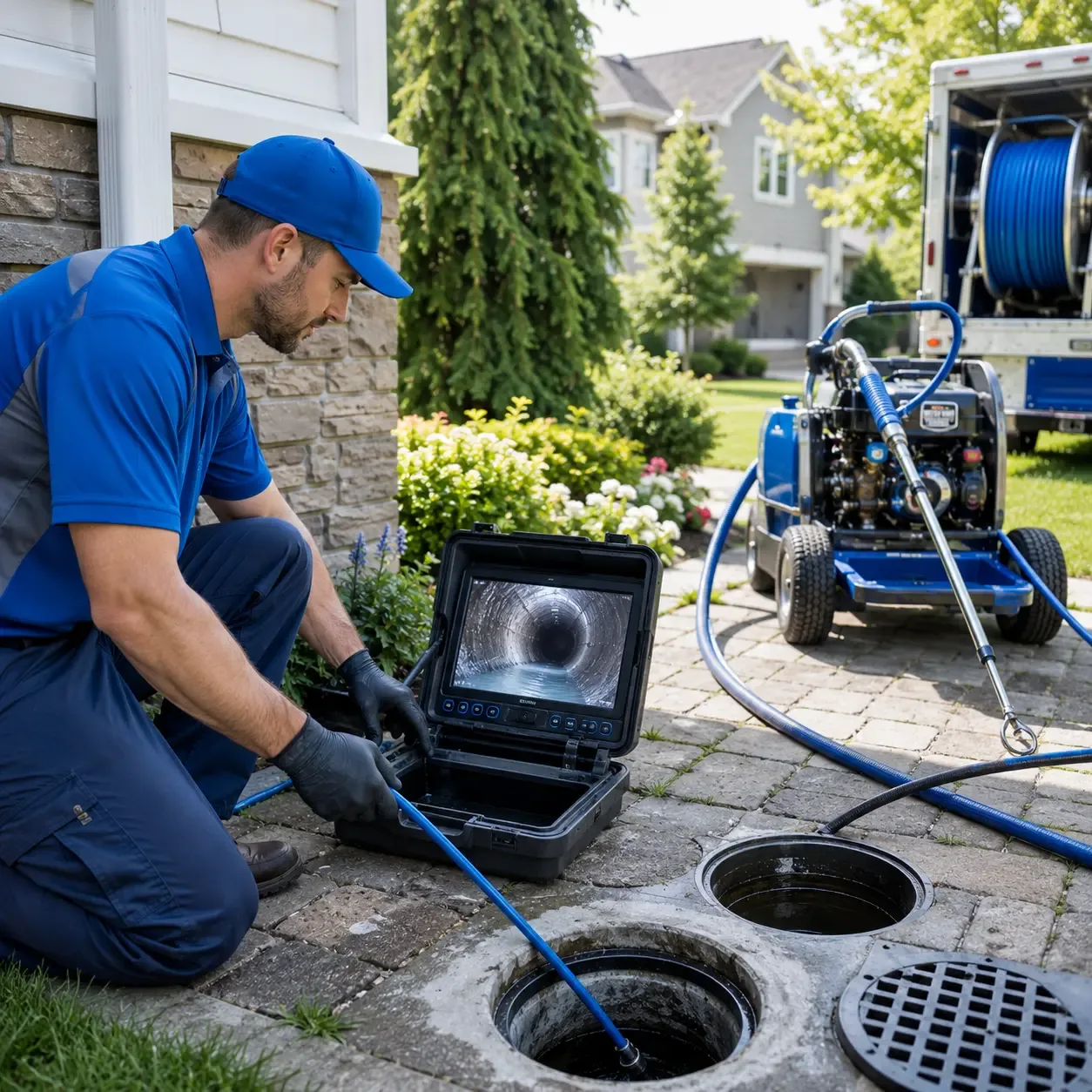 Outdoor drain cleaning professionals serving Adams Center, NY